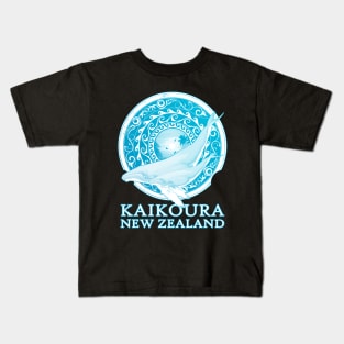 Humpback whales Shield of Kaikoura New Zealand Kids T-Shirt